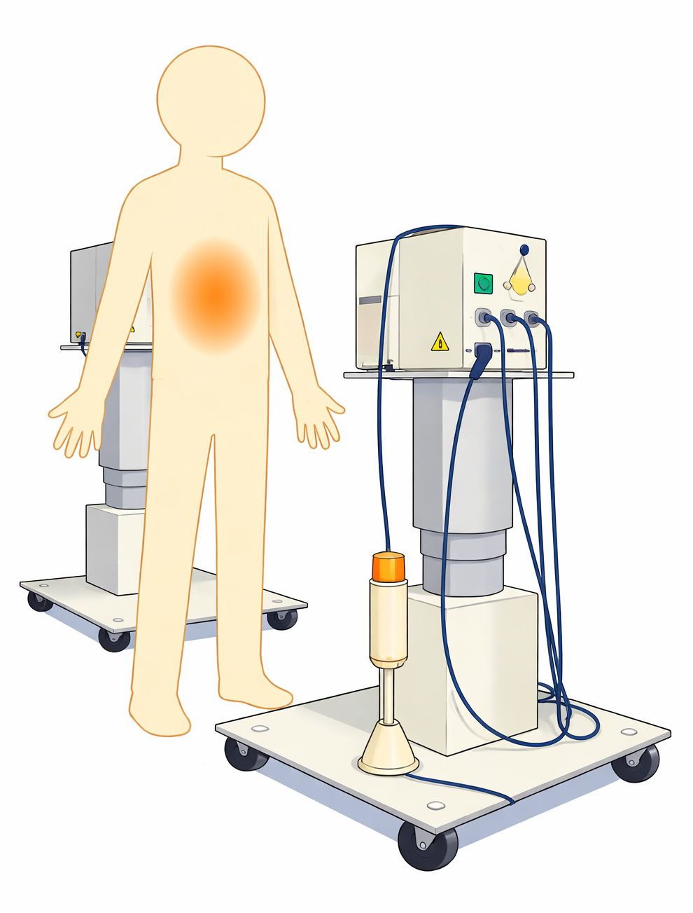 ハイパーサーミア機器イラスト
