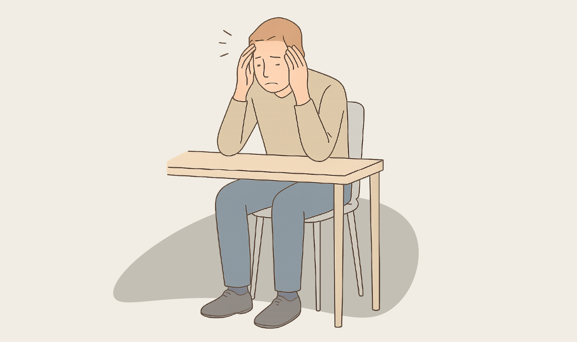 心の不安イラスト